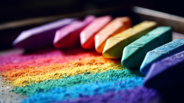 Rainbow of pastels