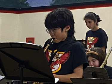 Music - Student Playing Saxophone