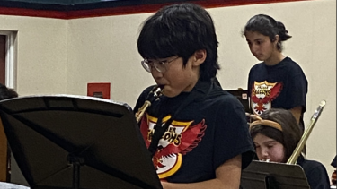 Music - Student Playing Saxophone