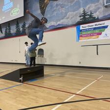 Dave Jonsson going off ramp