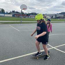 Student Skateboarding # 2