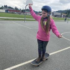 Student Skateboarding # 1